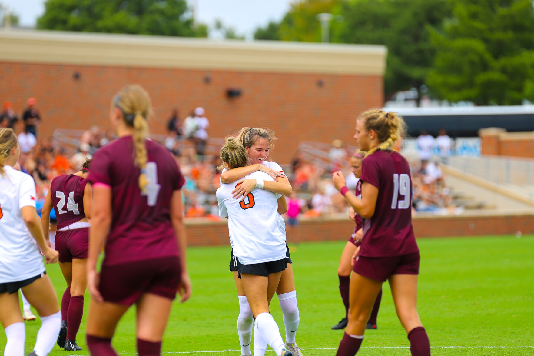 Peyton Vincze and Grace Yochum Celebrating